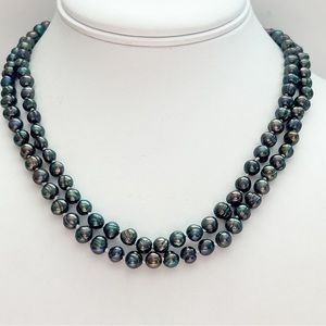 Gorgeous Baroque Peacock Pearl Necklace